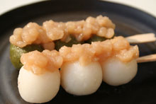 白小豆の串だんごの画像が出るまでそのままお待ちください。